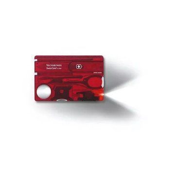 Многофункциональная швейцарская карта-нож Victorinox Swisscard 13 инструментов Красный (0.7300.T) V77550012 фото