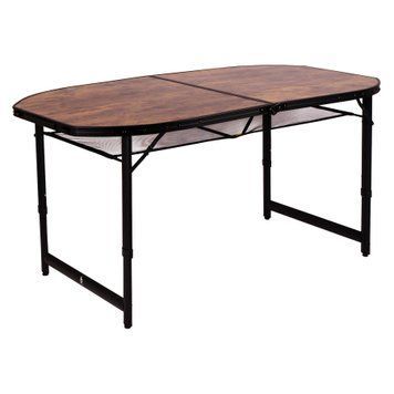 Стол Bo-Camp Woodbine Oval 150x80 cm Black/Wood look (1404230) DAS301532 фото