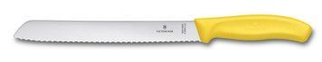 Нож кухонный для хлеба Victorinox SwissClassic серрейтор 21 см Желтый блистер 6.8636.21L8B 4000495 фото