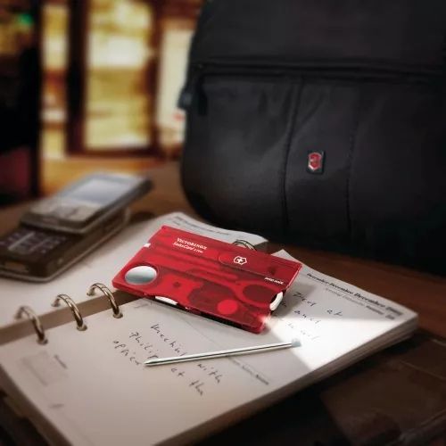 Многофункциональная швейцарская карта-нож Victorinox Swisscard 13 инструментов Красный (0.7300.T) V77550012 фото