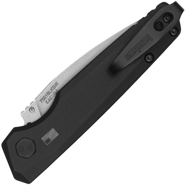 Ніж Kershaw Auto Launch 18 Aluminium Black 7551BLKSW 17400687 фото