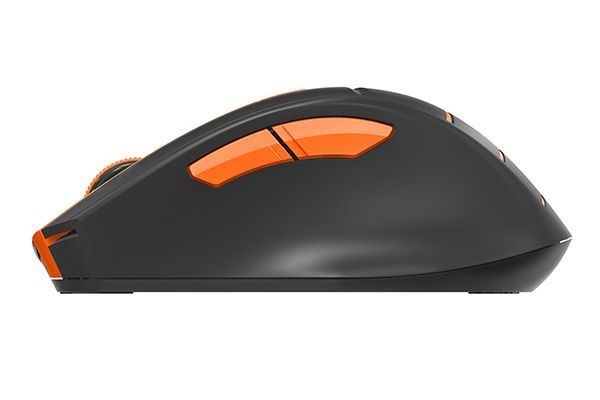 Мышь беспроводная A4Tech Fstyler FG30 (Orange), USB, цвет черный+оранжевый FG30 (Orange) 1604194 фото