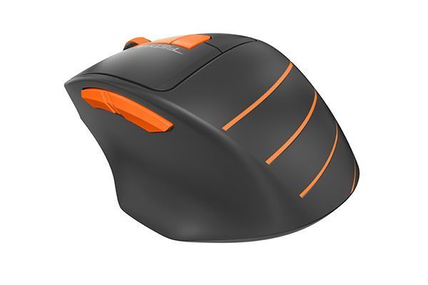 Мышь беспроводная A4Tech Fstyler FG30 (Orange), USB, цвет черный+оранжевый FG30 (Orange) 1604194 фото