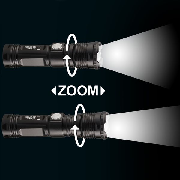Фонарь National Geographic Iluminos Led Zoom Flashlight 1000 lm (9082400) 930143 фото
