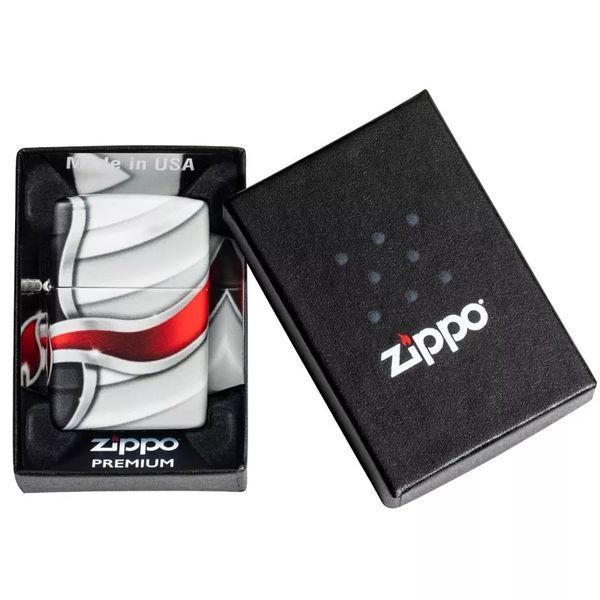 Зажигалка Zippo Flame Design с покрытием White Matte 49357 V77550503 фото