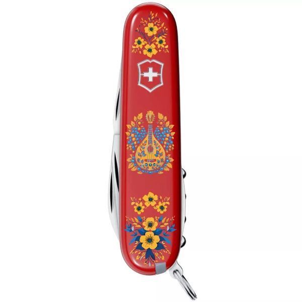 Швейцарський ніж Victorinox Camper Ukraine 91 мм 13 функцій Українські мотиви Червоний (1.3613_T1370u) V77552750 фото