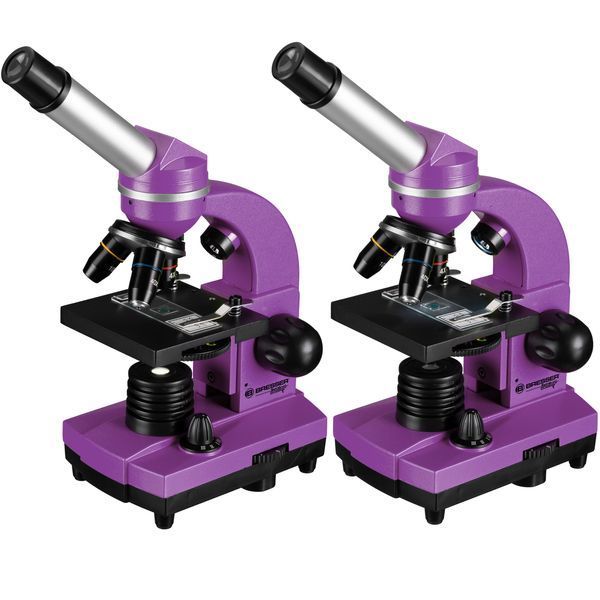 Микроскоп Bresser Junior Biolux SEL 40x-1600x Purple с набором для опытов и адаптером для смартфона 8855600TJ5000 фото