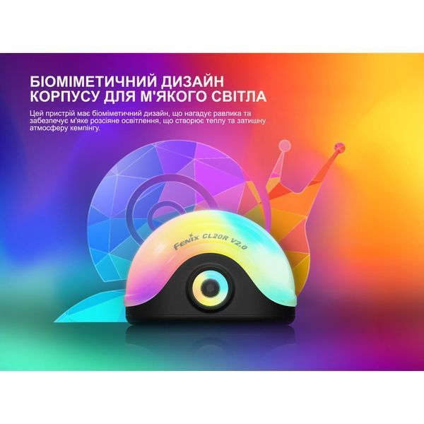 Ліхтар кемпінговий Fenix CL20R V.2.0, Чорний CL20RV20BLK 100005463 фото