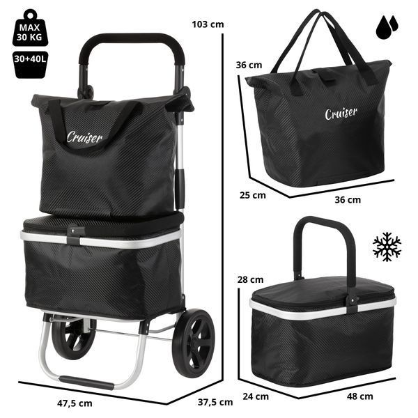 Cумка-візок ShoppingCruiser 4 in 1 Black (650066) 930024 фото
