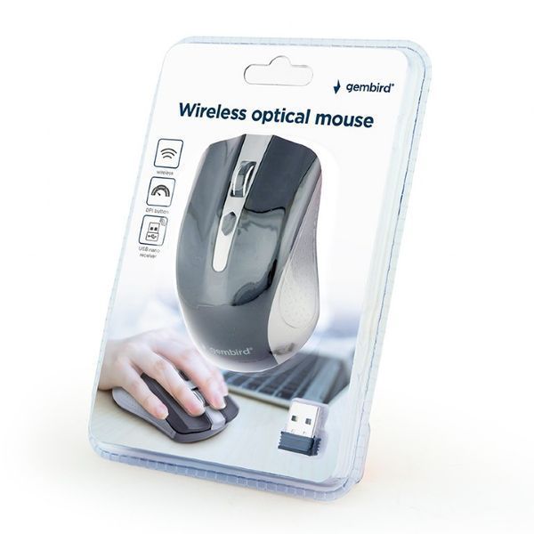 Беспроводная оптическая мышка Gembird MUSW-4B-04-GB MUSW-4B-04-GB 1604383 фото