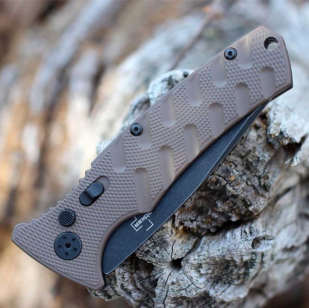 Ніж Boker Plus Strike Tanto PS Aluminium Coyote Напівсерейтор 01BO425 23731187 фото