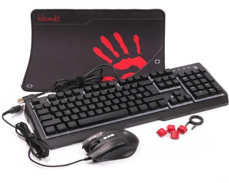 Комплект USB A4Tech Bloody B1700, черный B1700 Bloody (Black) 1605968 фото