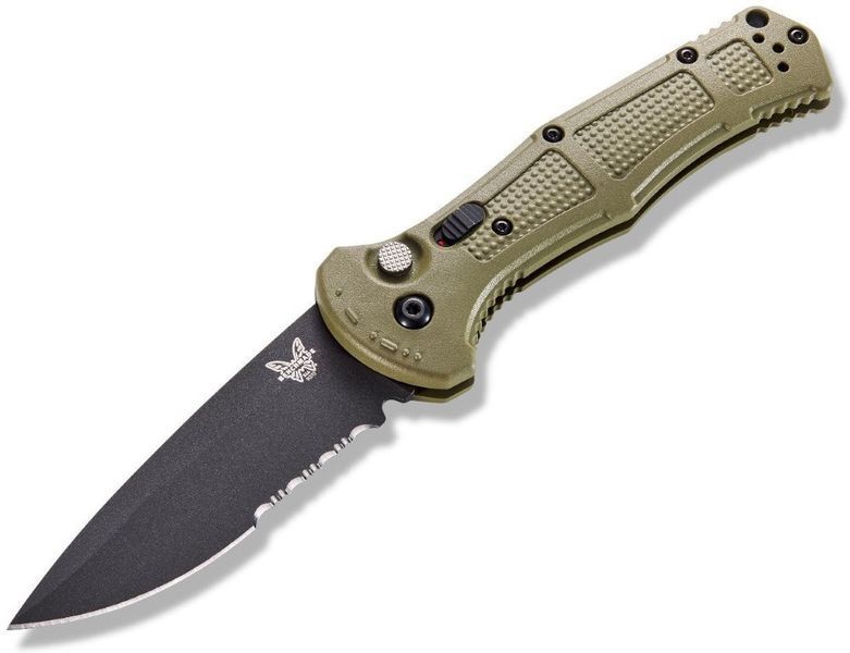 Нож Benchmade Claymore Auto Olive Полусеррейтор 9070SBK-1 4008424 фото