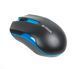 Мышь A4Tech G3-200 N USB V-Track, беспроводная, 1000dpi, черная+ голубой G3-200N (Black+Blue) 0202864 фото 3