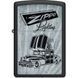 Запальничка Zippo 218 Car Ad Design Чорно-сіра 48572 V77550479 фото 2