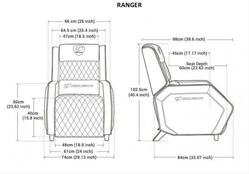 Кресло-софа Cougar Ranger, цвет черный+розовый RANGER EVA 1604842 фото