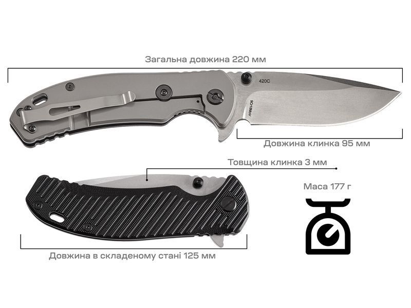 Ніж Skif Sturdy II SW Black 420SE 17650298 фото