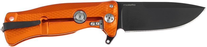 Ніж Lionsteel SR11 Aluminum Black Blade Orange SR11A OB 392104 фото