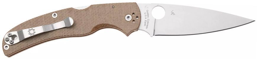 Нож Spyderco Native Chief Canvas Micarta Brown C244MPCW 871781 фото