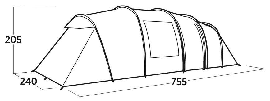 Палатка восьмиместная Easy Camp Leka Twin 8 120493 931555 фото