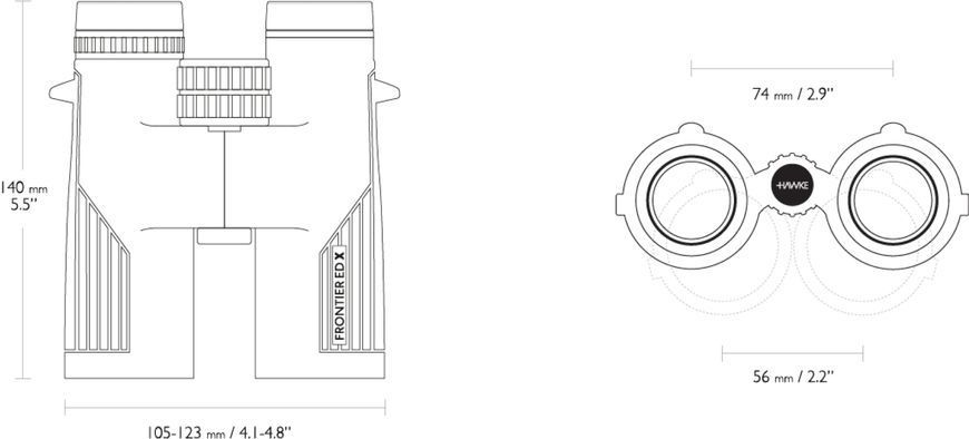 Бинокль Hawke Frontier ED X 8x42 Green (38410) 929044 фото