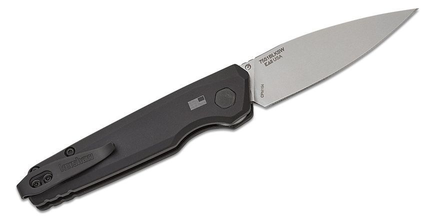 Ніж Kershaw Auto Launch 18 Aluminium Black 7551BLKSW 17400687 фото