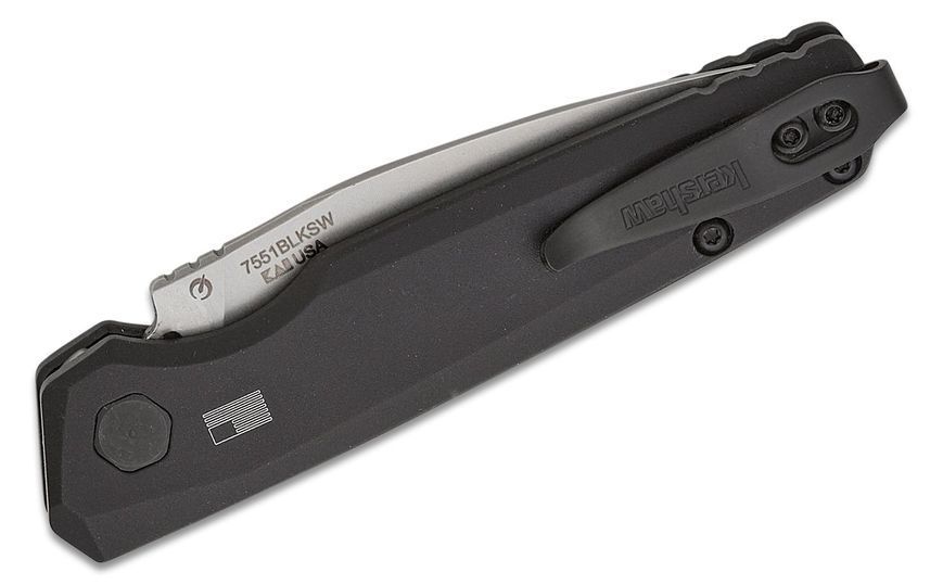 Ніж Kershaw Auto Launch 18 Aluminium Black 7551BLKSW 17400687 фото