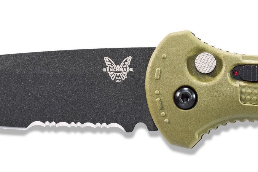 Нож Benchmade Claymore Auto Olive Полусеррейтор 9070SBK-1 4008424 фото