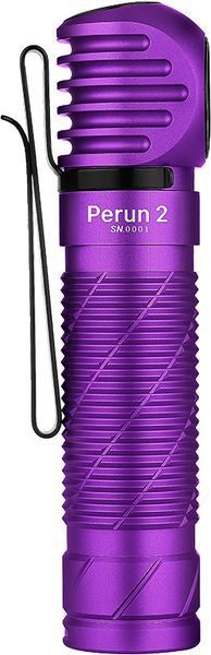 Ліхтар Olight Perun 2 LE Purple + Налобне кріплення (2500 Lm) Perun 2 (Purple) 23703509 фото