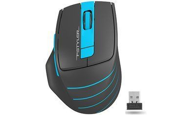 Миша бездротова A4Tech Fstyler FG30 (Blue), USB, колір чорний+блакитний FG30 (Blue) 1604195 фото