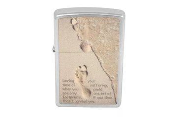 Зажигалка Zippo 28180 Footprint in Sand Brushed Chrome V77550684 фото