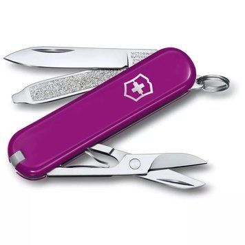 Швейцарський ніж Victorinox Classic SD Colors Tasty Grape 58 мм 7 функцій Пурпуровий (0.6223.52G) V77552881 фото