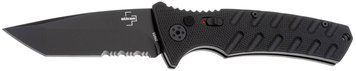 Нож Boker Plus Strike Tanto PS Aluminium Black Полусеррейтор 01BO401 23731188 фото