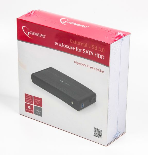 Зовнішня кишеня Gembird EE3-U3S-3 для 3.5 SATA дисків, USB 3.0 EE3-U3S-3 0906135 фото