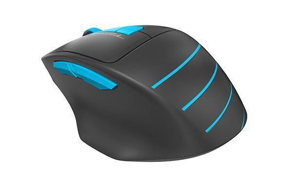 Мышь беспроводная A4Tech Fstyler FG30 (Blue), USB, цвет черный+голубой FG30 (Blue) 1604195 фото