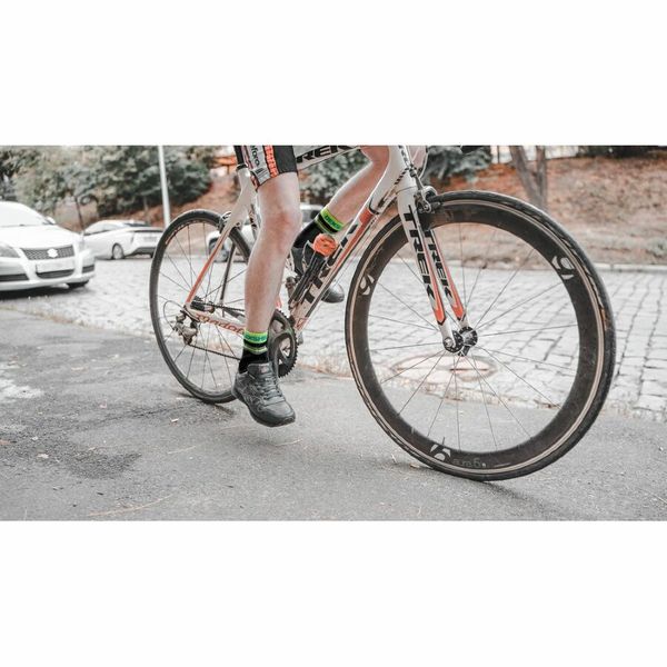 Шкарпетки водонепроникні Dexshell Pro visibility Cycling, р-р XL (47-49), з зеленою смугою 53853 фото