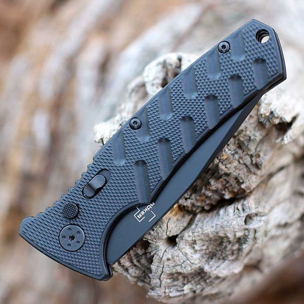 Ніж Boker Plus Strike Tanto PS Aluminium Black Напівсерейтор 01BO401 23731188 фото