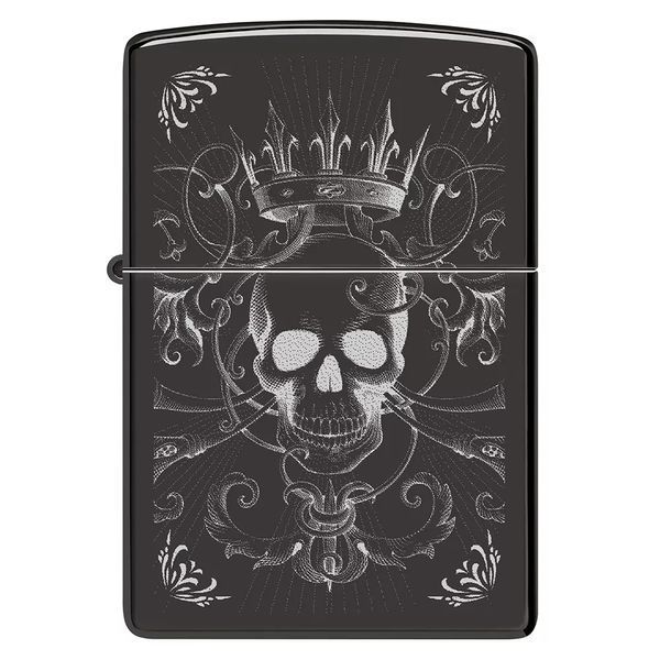Запальничка Zippo Royal Skull King Design 46699 V77553999 фото