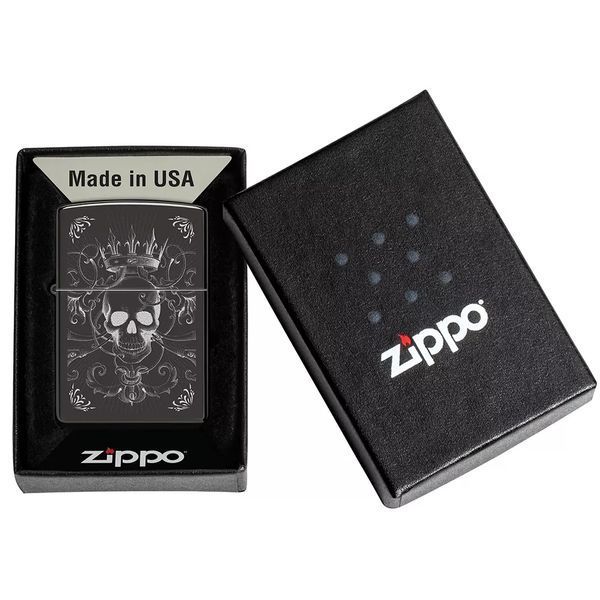 Запальничка Zippo Royal Skull King Design 46699 V77553999 фото