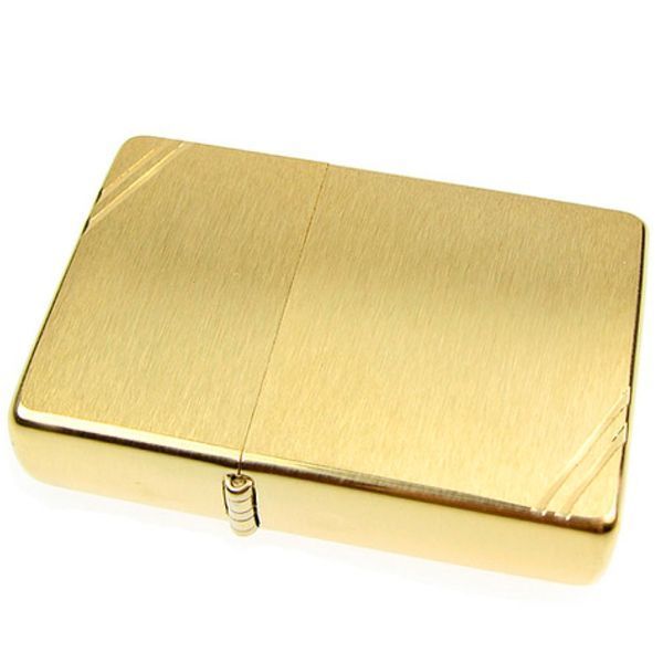 Запальничка ZIPPO Vintage Brushed Brass Gold (240) V77550803 фото