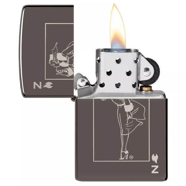 Запальничка Zippo 150 Windy Design Чорна 49797 V77550467 фото