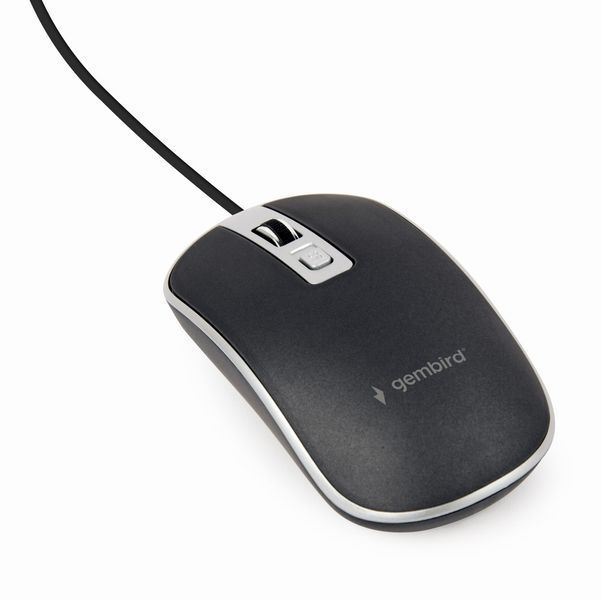 Оптическая мышь, MUS-4B-06-WS USB интерфейс, черно-серая MUS-4B-06-BS 1605740 фото