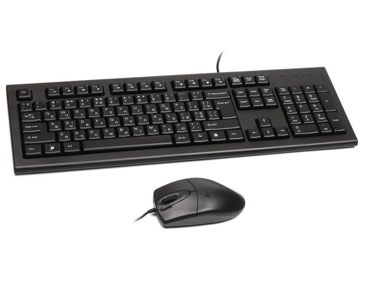 A4Tech KR-8520D, кмплект проводной клавиатура с мышью KR-8520D Black 0201077 фото