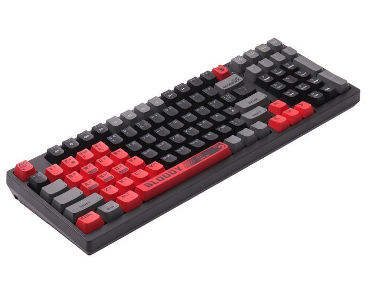 Механическая клавиатура A4Tech Bloody S98, красные светящиеся, RGB подсветка клавиш, USB, черно-красный S98 Bloody (Sports Red) 1605969 фото
