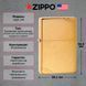 Запальничка ZIPPO Vintage Brushed Brass Gold (240) V77550803 фото 3
