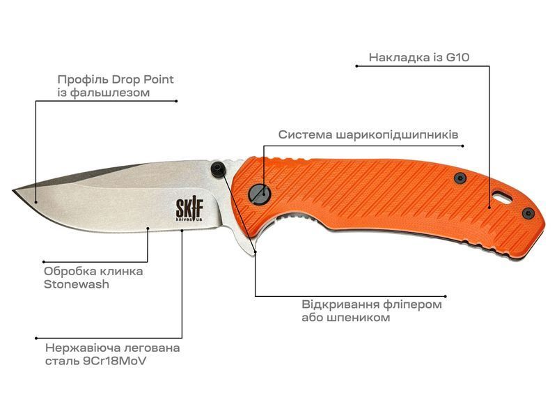 Ніж Skif Sturdy II SW Orange 420SEOR 17650302 фото