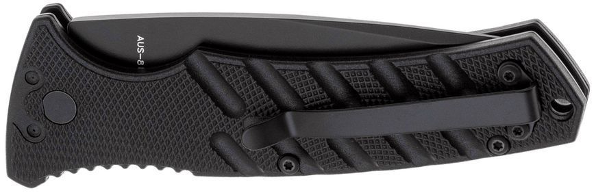 Ніж Boker Plus Strike Tanto PS Aluminium Black Напівсерейтор 01BO401 23731188 фото