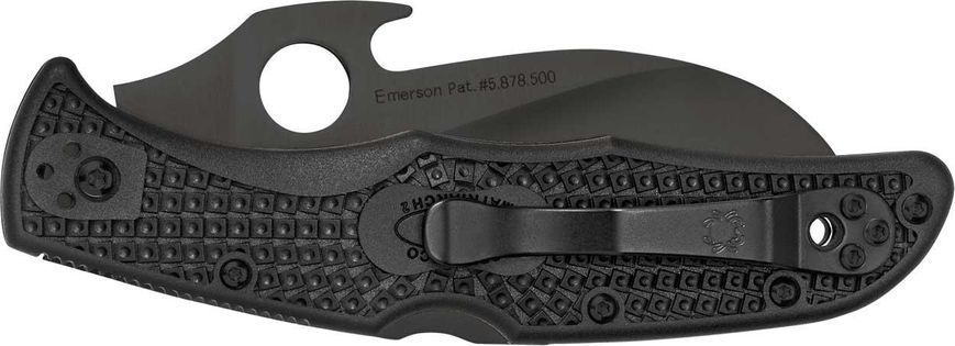 Ніж Spyderco Matriarch 2 Emerson Open Black Серейтор C12SBBK2W 871284 фото