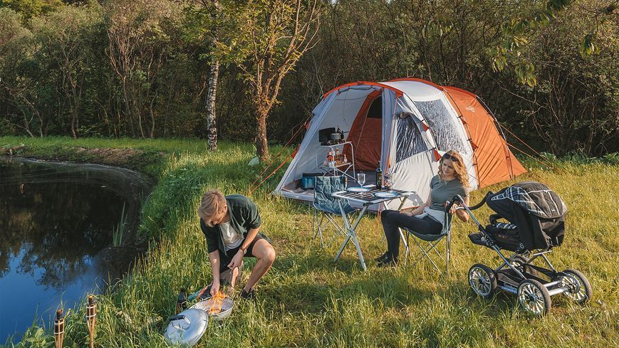 Гриль вугільний Easy Camp Adventure Grill Silver (680193) 928804 фото