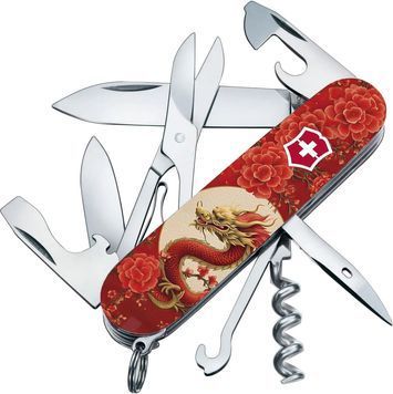 Швейцарський ніж Victorinox 1.3703_Z3250p Swiss Army Climber Zodiac Китайський червоний дракон 619216 фото